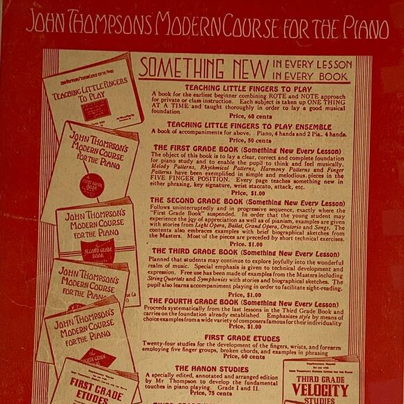 Vintage John Thompson's Modern Course for the Piano Third Grade Book from 1938 - Picture 9 of 12